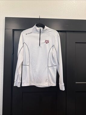 Columbia Golf Quarter Zip Texas A&M Size Medium
